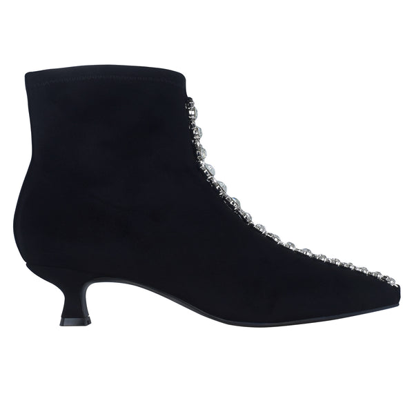 Garda Chain Stretch Ankle Bootie with Memory Foam