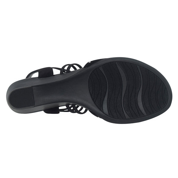 Geum Stretch Wedge Sandal with Memory Foam