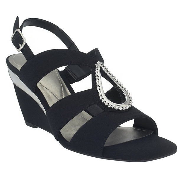 Violette Wedge Sandal with Memory Foam