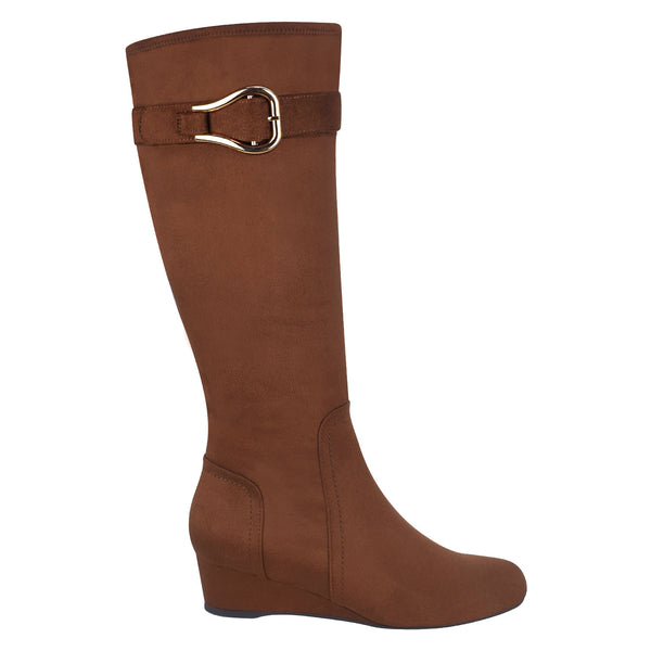 Gelsey Stretch Wedge Boot with Memory Foam