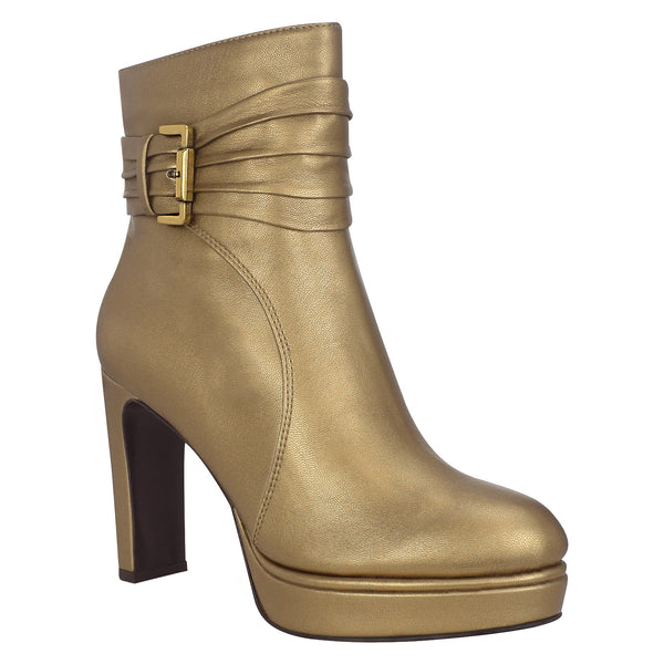 Omira Platform Ankle Bootie with Memory Foam