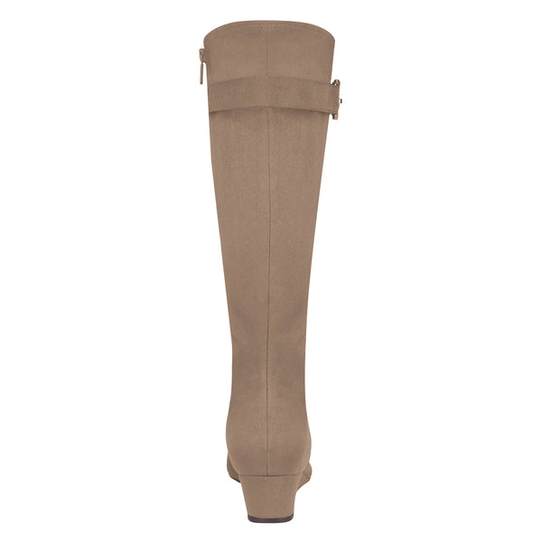 Georgia Stretch Wedge Boot with Memory Foam