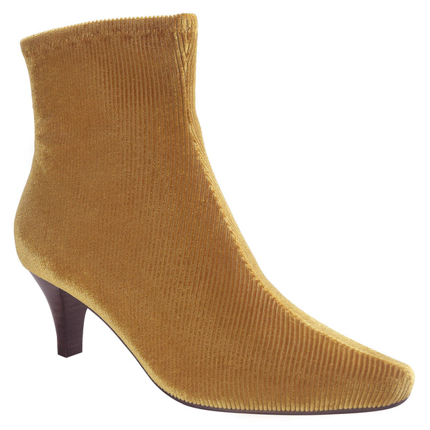 Naja Cord Stretch Ankle Bootie with Memory Foam