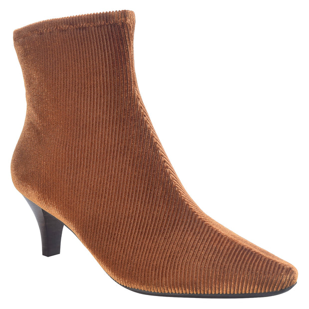 Naja Cord Stretch Ankle Bootie with Memory Foam