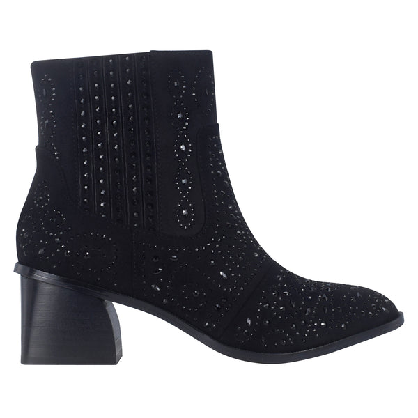 Jackie Stretch Ankle Bootie with Memory Foam