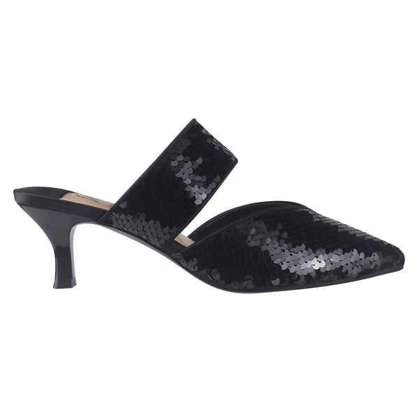 Emira Sequin Dress Mule with Memory Foam