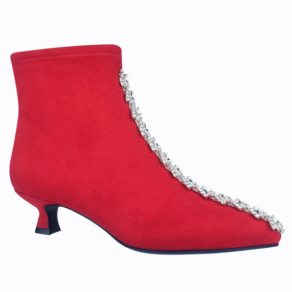 Garda Bling Stretch Ankle Bootie with Memory Foam