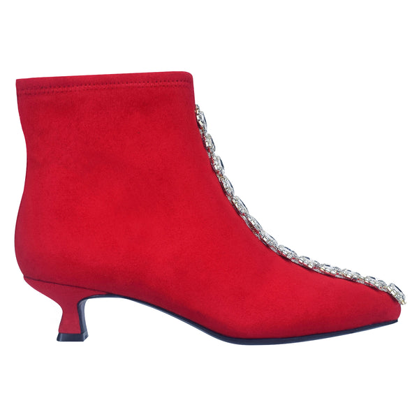 Garda Bling Stretch Ankle Bootie with Memory Foam