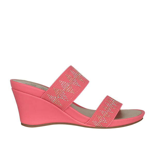 Journee Collection Womens Bianca Tru Comfort Foam Wedge Heel Buckle Sandals,  Pink 6 : Target