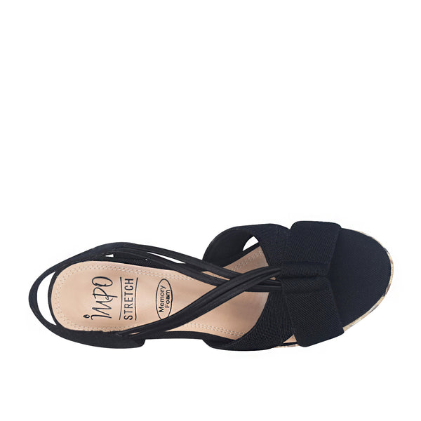 Teshia Stretch Wedge Sandal with Memory Foam