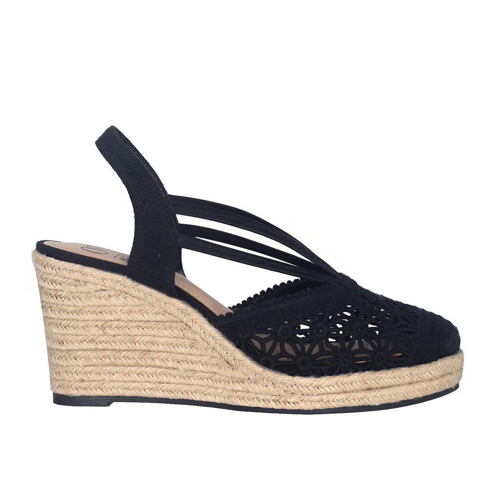 Tonessa Stretch Wedge Espadrille with Memory Foam