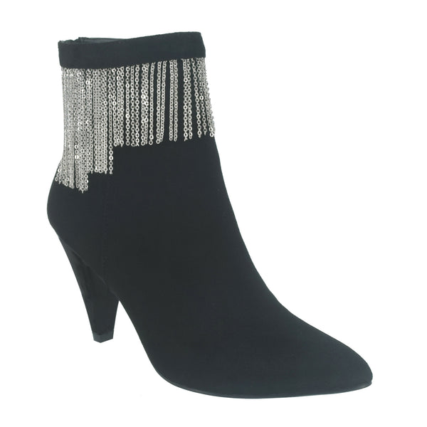 Toledo Chain Fringe Ankle Bootie with Memory Foam